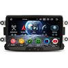 Erisin Android 14 8-Core 4GB+64GB Autoradio per Renault Dacia Duster Logan Sandero Dokker Lodgy 7 IPS Supporto Navigatore GPS Incorporata CarPlay Android Auto DAB+ Bluetooth 5.0 DSP WiFi OBD2 Canbus