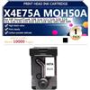 aauot X4E75A MOH50A Testina di Stampa ad alta Capacità - Cartuccia d'inchiostro Compatibile per HP SmartTanK 508 510 511 516 518 519 531 536 538 539 618 Stampante, Trasparente e Resistente,Black-1 pack