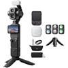 DJI Osmo Pocket 4P Combo Vlog, fotocamera vlog a doppio obiettivo | Zoom ottico 3×, 4K/240fps, gamma dinamica di 17 stop, 103 GB di memoria integrata, luce di riempimento, Osmo FrameTap