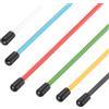 QUARKZMAN 160mm Tubo Di Protezione In Plastica Per Antenna, Tubo Per Antenna RC Con Cappucci Per Auto RC Barche Drone Ricevitore (Multicolore, 6 Pezzi)