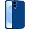 Mixroom - Cover Custodia Case per Samsung Galaxy S25 EDGE Protezione Fotocamera in Silicone TPU Morbido Opaco Bordi Piatti Colore Blu