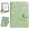 HoYiXi Custodia universale per Kindle eReader da 6 pollici, compatibile con lettore di e-book Kobo/Voyaga/Pocketbook/Tolino da 6, custodia protettiva per eReader con slot per schede integrato, foglie