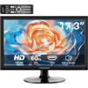 Thinlerain 17 Pollici PC Monitor 1600x900 Schermo LED Computer Monitor con VGA/HDMI/USB, altoparlante integrato, 5Ms, 60 Hz, VESA, Nero