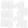 Anneome 12 Pezzi Flacone in Hdpe da 30ml con Tappo a Vite Bianco | Compresse e Spezie, Formato da Viaggio, Riutilizzabile, Adatto a Escursioni e Zaini