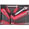 SIXTOL Mechanic Tool Tray 11 | Modulo utensile 39 pezzi | Chiave ad anello, chiave a cricchetto, scanalatura flare e chiave regolabile | Inserto Eva