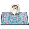 YOSEPATI Tappetino per Lettiera Gatto, 60 x 40 cm Tappeto Lettiera Gatti | Antiscivolo e Impermeabile, Trattiene il 100% della Sabbia, Grande e Facile da Pulire,Design Bohémien,Antiurina e Antiscivolo