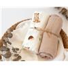 KIOKIDS SET 2 COPERTINE NEONATO IN MUSSOLA DI BAMBOO 120X120 CM - TORTORA