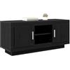 vidaXL Mobile TV 102 x 35 x 45 cm Rovere Nero Legno ingegnerizzato