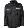 MFH Security giacca impermeabile, nera,