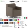 SEIPO NEWCLIP N00011 Poltrona attesa singolo imbottita Piedini autolivellanti SEIPO tessuto V
