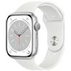 Apple Watch Series 8 45mm GPS+Cellular Silver- Ricondizionato Eccellente KM0