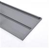 Grima Ripiano in metallo per scaffali - 120x40 cm - grigio.