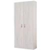 Armadio 2 ante battenti golf effetto rovere ghiaccio 80x52x170cm