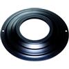 Rosone per tubi stufa pellet colore nero, diametro 80 mm