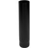 Tubo diritto 1mt legna nero smaltato, 150 mm