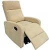 BellaHome Poltrona bellahome clara con recliner in tessuto beige 71x88x102 cm