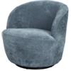 BellaHome Poltrona girevole bellahome aura azzurro 65x77x69 cm