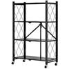 Easy System Scaffale pieghevole in metallo 4 ripiani easy system portata 120 kg 71x34x126 cm