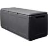 ArtPlast Baule da esterno artplast cube in polipropilene nero 330 lt 132x53x57 cm
