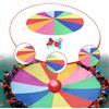Ombrello arcobaleno per bambini, giocattolo con paracadute arcobaleno, sviluppo