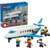 LEGO City Passenger Jet Toy - Plane Model Kit w/ 4 Minifigures & Travel Accessor