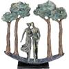 Casablanca modernes Design Casablanca - Statuetta decorativa in resina, colore: bronzo, decorazione soggiorno, regalo di compleanno, altezza 30 cm