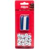 dekora - 12 Candeline Compleanno Calcio con Supporti per Torte