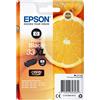 Epson Cartuccia di inchiostro Epson Oranges, confezione singola, nera, 33XL, tecnologia Claria Premium, resa elevata (L), inchiostro a base pigmentata, capacità 12,2 ml, 1 pezzo, resa di 530 pagine.