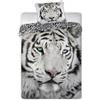 FARO Biancheria da letto, 100% cotone, giovane, animali 140x200cm tigre