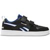 Reebok Sneaker Unisex per Bambini Royal Prime 2.0 Two Strap Hoop & Loop, Black White Optimumblue, 33 EU