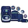 SJ GANG STYLE JAM GANG Set Scuola UPDOWN BOX - SHIFTY SPOTS - Zaino Scuola Multiscomparto Ergonomico + Astuccio Totalmente Accessoriato + Portapenne Scuola con Organizer Interno + Sacca Sportiva