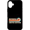 Retro Name Vault Custodia per iPhone 16 Plus MORELLI Retro 70s 80s Sunset Stripe