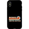 Retro Name Vault Custodia per iPhone X/XS MORELLI Retro 70s 80s Sunset Stripe