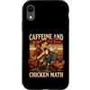 Caffeine Chicken Farming Humor Custodia per iPhone XR Caffeina E Pollo Matematica Allevamento Umorismo