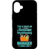 Funny Housekeeping & Cleaning Crew Appar Custodia per iPhone 16 Plus Impressionante Housekeeping Manager Funny Hotel Cleaner