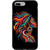 Black Women Natural Roots Hair Black His Custodia per iPhone 7 Plus/8 Plus Radici naturali capelli arcobaleno Dashiki africano tribale afro orgoglio