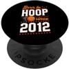 Retro Birthday Party Supply for Basketba Born To Hoop Since 2012, anno di nascita, tema basket, compleanno PopSockets PopGrip Adesivo