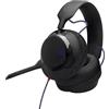JBL Quantum 120, Cuffie Gaming Over-Ear Cablate Multipiattaforma, Nero | Design Leggero e Confortevole, Microfono Rimovibile con Cancellazione del Rumore, JBL Quantum Spatial Sound, QuantumENGINE