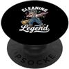 Funny Housekeeping & Cleaning Crew Appar Pulizia Leggenda Dabbing Pulitore Donna Governante PopSockets PopGrip Adesivo