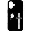 MASH MOSH Custodia per iPhone 16 Corea del Sud Mappa, Corea Bandiera Colori Paese Contorno Viaggi