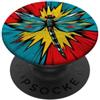 Punk Rocker Bug Graphic Designs Libellula Pop Art Comic Style Edgy Insect PopSockets PopGrip Adesivo
