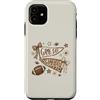 Sports Bow Society Custodia per iPhone 11 Stampa leopardata a scacchi con fiocchi di calcio