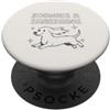 Active Pup Sketch Designs & Happy Pet St Zoomies & Shredding - Giocattolo a forma di bassotto PopSockets PopGrip Adesivo