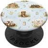 Cozy Countryside Farm Life Design Studio Country Farm Trattore Fienile Animali Cottagecore Acquerello PopSockets PopGrip Adesivo