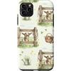 Cozy Countryside Farm Life Design Studio Custodia per iPhone 11 Pro Max Pastoral Baby Goat Fence Country Garden Acquerello