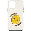 Funny Fruit and Vegetable Kawaii Food Pu Custodia per iPhone 12 mini Simply The Zest Carino Adorabile Kawaii Lemon Food Pun