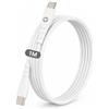 Velamp EGP700-3 - Cavo USB Type-C Verso USB C 1 Metro, Cavo Ricarica Rapida Type C Compatibile con iPhone 16/15 e Altri, Samsung, iPad, Air MacBook - Cavetto USB-C 60W Sync&Charge, 480Mbps, Bianco