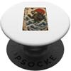 Otter Japanese Wave / Ottazilla Art Ukiy Onda giapponese lontra/stile Hokusai/Design vintage Ukiyo-e PopSockets PopGrip Adesivo