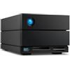 Seagate LaCie 2big Dock STLG32000400 - Array unità disco rigido - 32 TB - 2 alloggiamenti (SATA-600) - HDD 16 TB x 2 - Thunderbolt 4, USB 3.2 Gen 2 (esterna) - con Piano di assistenza quinquennale di recupero dati di salvataggio STLG32000400