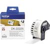 Brother DK22225 Rotolo di etichette di carta a lunghezza continua, originale Brother, Nero su Bianco, 38 mm